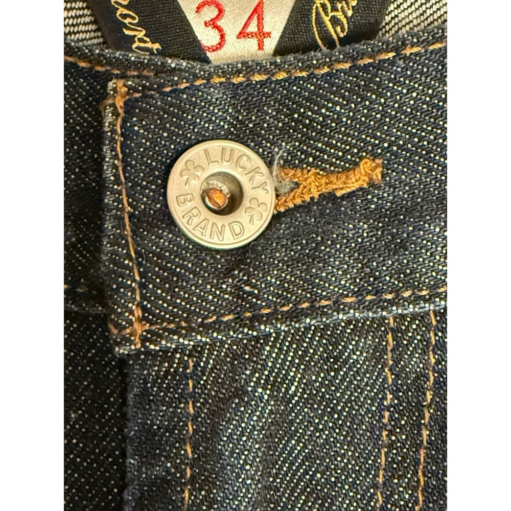Lucky Brand 181 Jeans Men's 34 X 29‎  Blue Denim Cotton Straight Leg Relaxed Fit - Picture 7 of 16